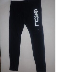 Nike Soulcycle Running Athletic Pants Womens L Black Dry-Fit Leggings Workout‎